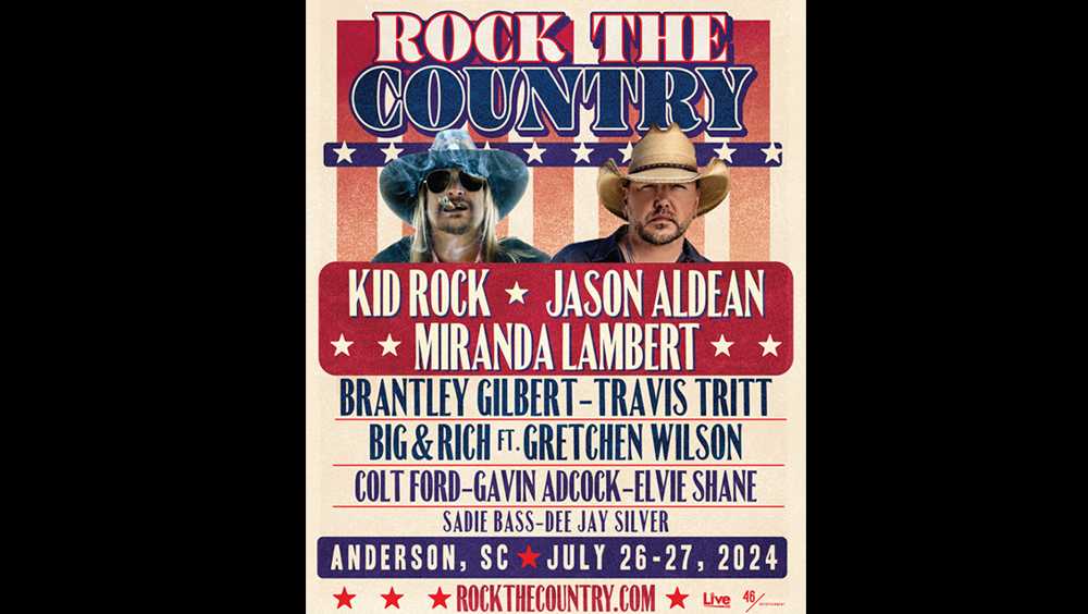 The headline acts for the Anderson Country Music Festival have been announced