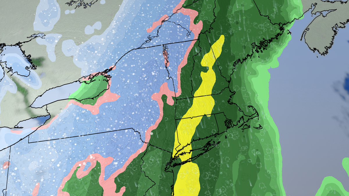 Rain once again to switch to wet snow Sunday night