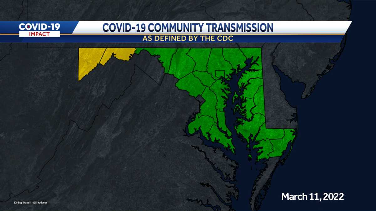 COVID-19 transmission tracking by CDC changes; new map published