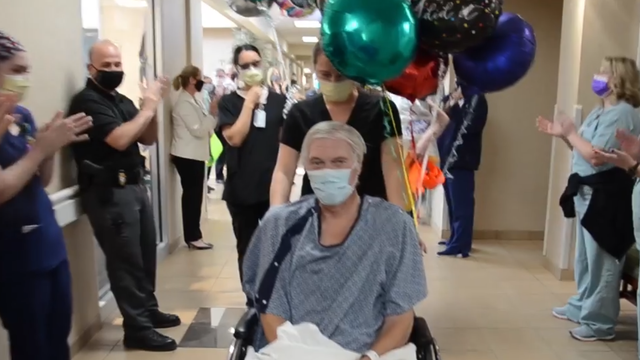 COVID-19 SURVIVOR: Health care workers cheer as 68-year-old COVID-19 patient released from Duncan hospital - Vimarsana News