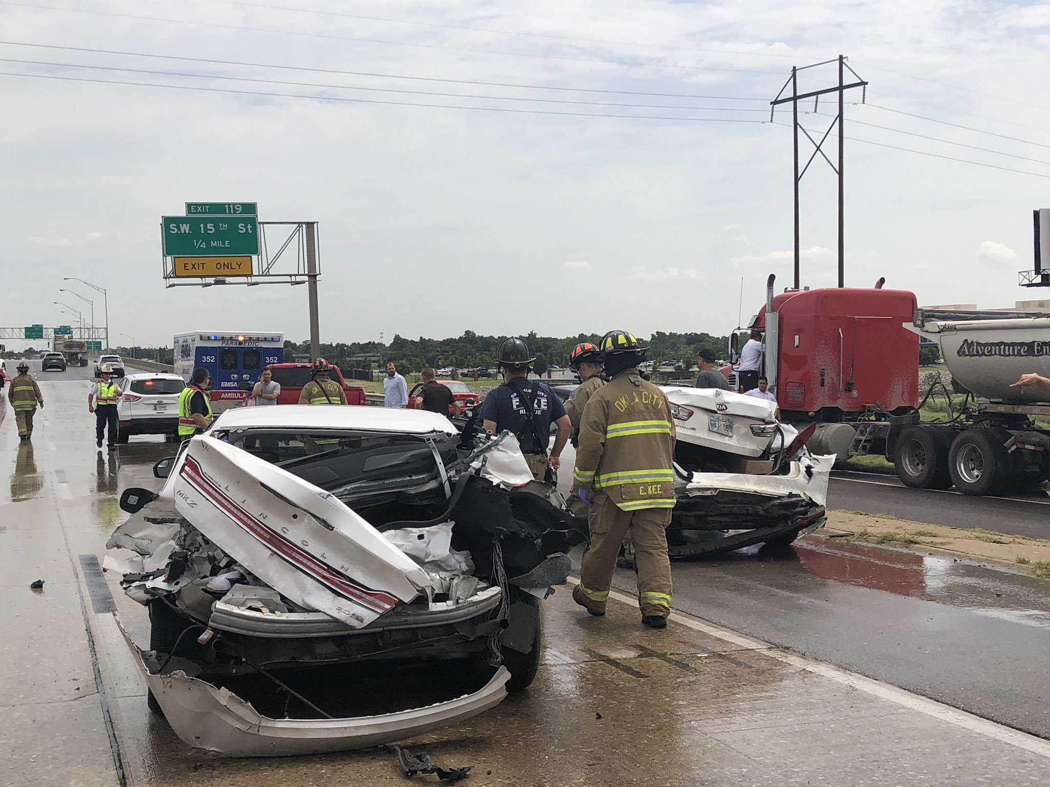 Southbound I-44 Reopens After Multivehicle Crash Involving Semi-truck ...