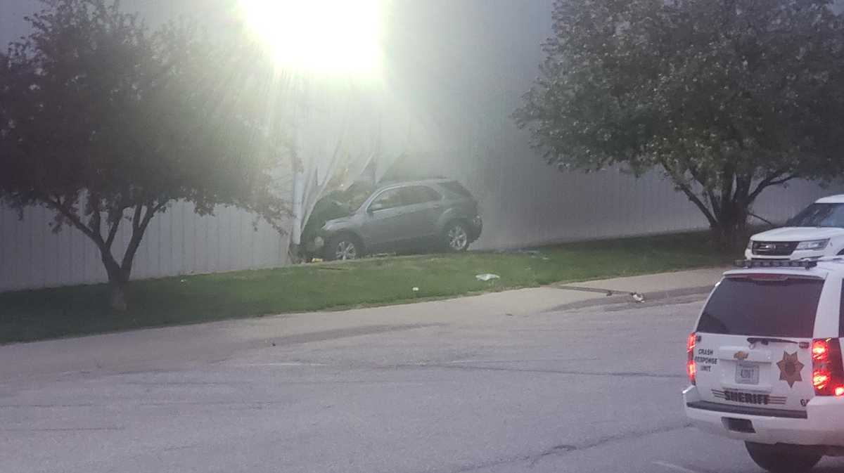 1 In Critical Condition After Car Crashes Into Building Thursday Evening