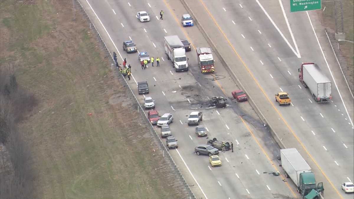 Victim identified in 9 vehicle crash