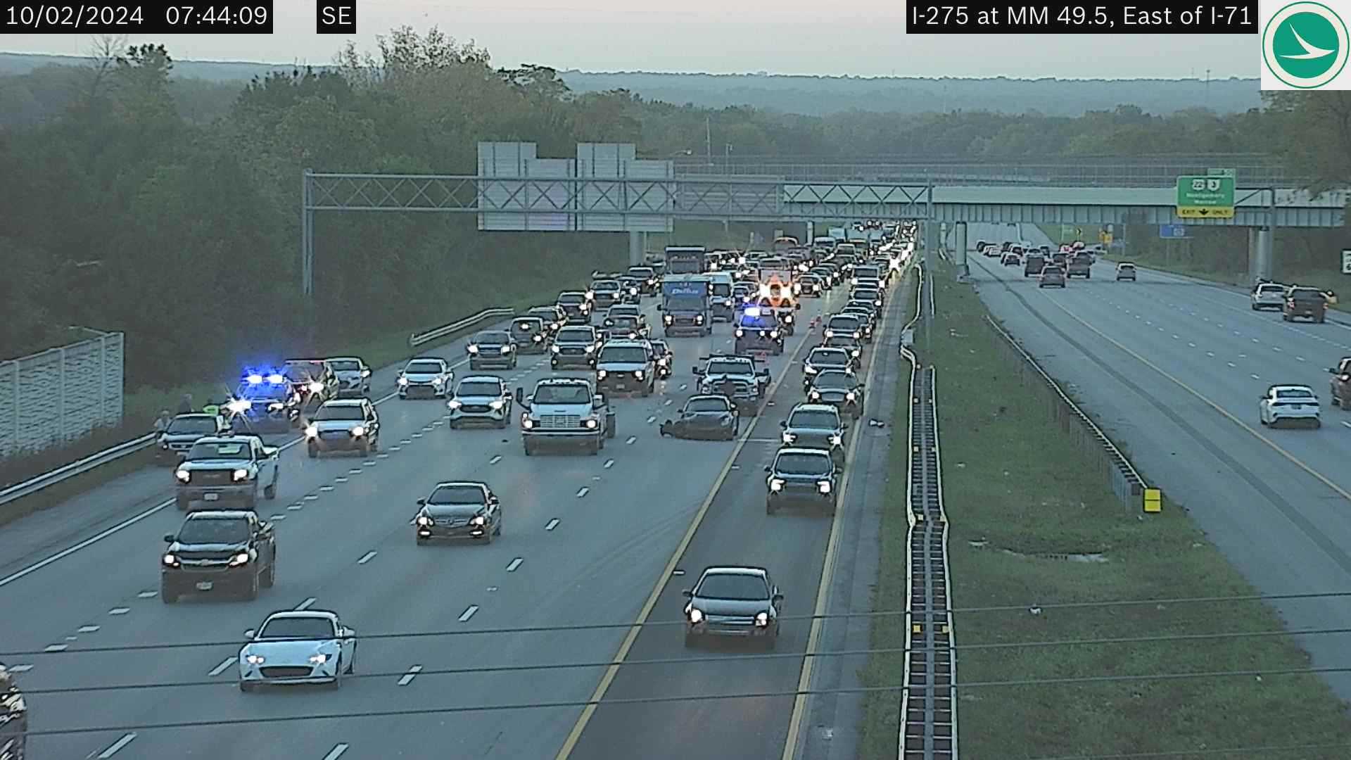 I-275 crash shuts down westbound lanes in Hamilton County, Pa.