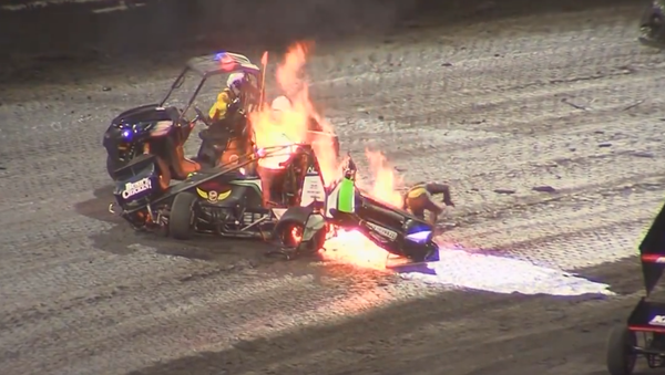 knoxville raceway fiery crash