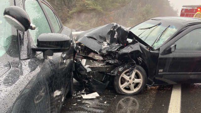Driver loses control after crash, rear-ends NH state trooper cruiser - Vimarsana News