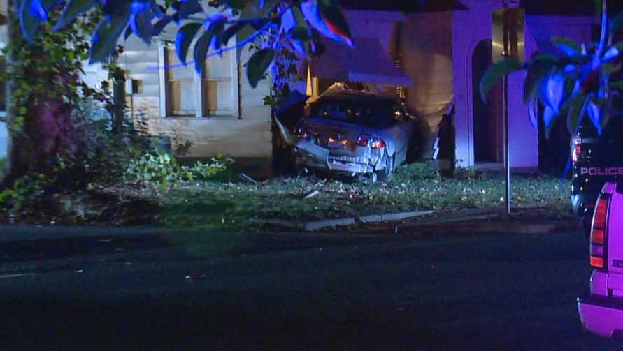 Parolee crashes into Yuba City home, is shot by officers, police say