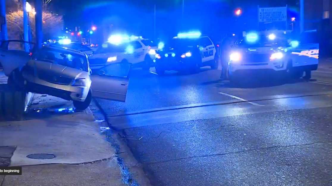 police chase car crash birmingham