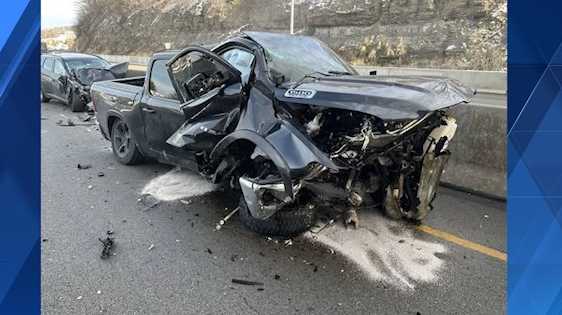 Two hospitalized after multi-vehicle crash along the Pa. Turnpike