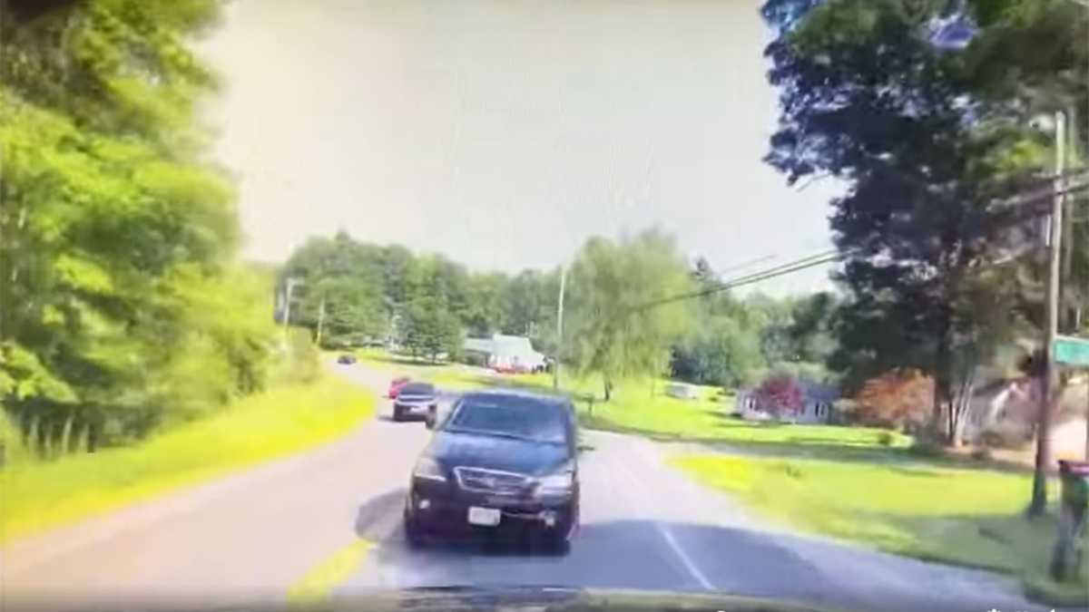 Headon collision in Pelham caught on camera