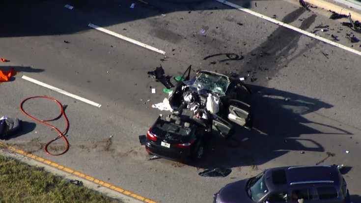 5 hospitalized after crash near Colonial Drive and Good Homes Road in