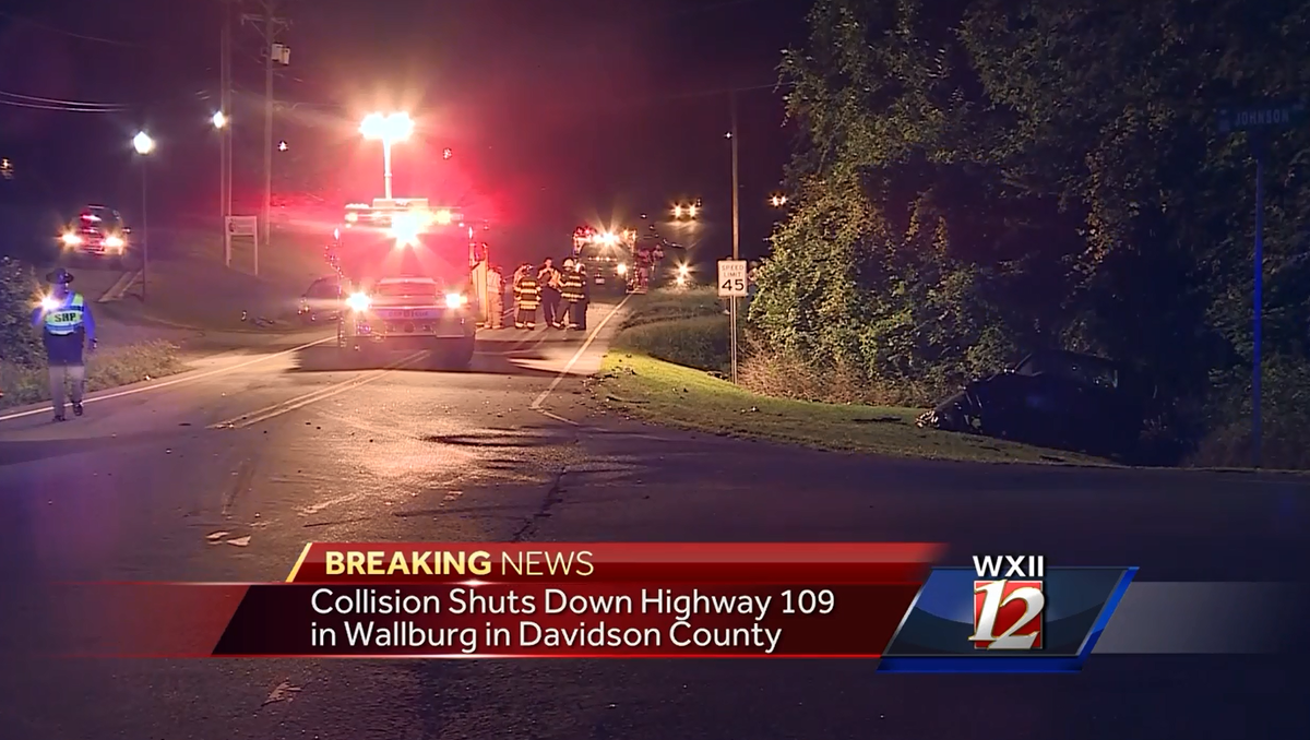 Three people injured in Davidson County crash