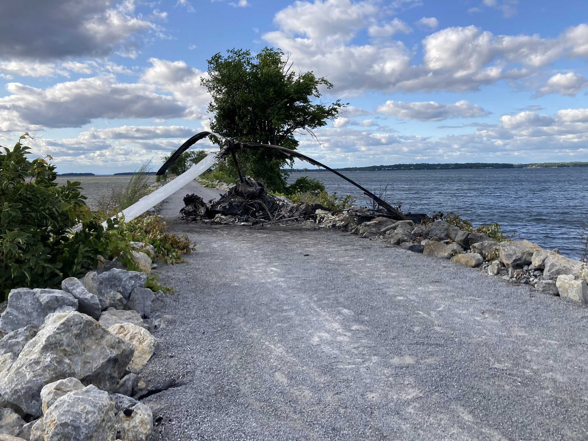 Helicopter crash in Colchester r/vermont