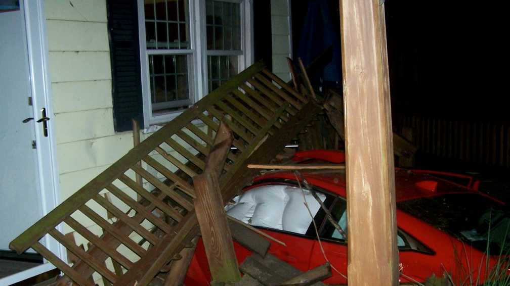 Car crashes into Mount Joy house