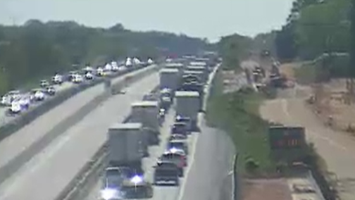 6 crashes back up traffic for hours along Interstate 85