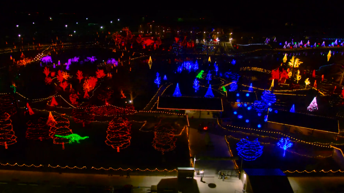 Creation Museum, Ark Encounter decorated with dazzling lights ahead of