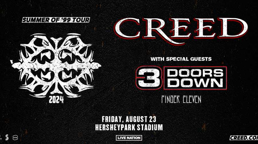 Creed to make stop in Hershey during 2024 reunion tour