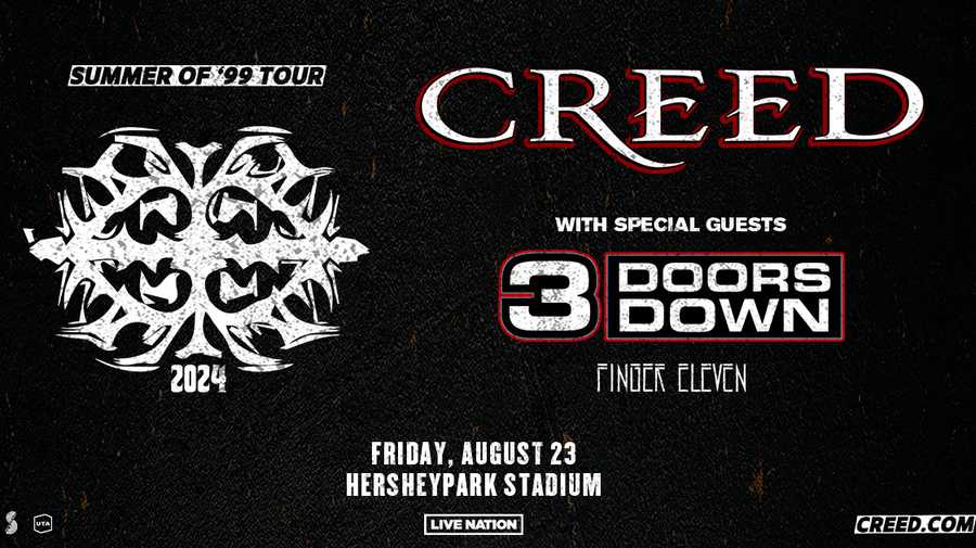 Creed to make stop in Hershey during 2025 reunion tour