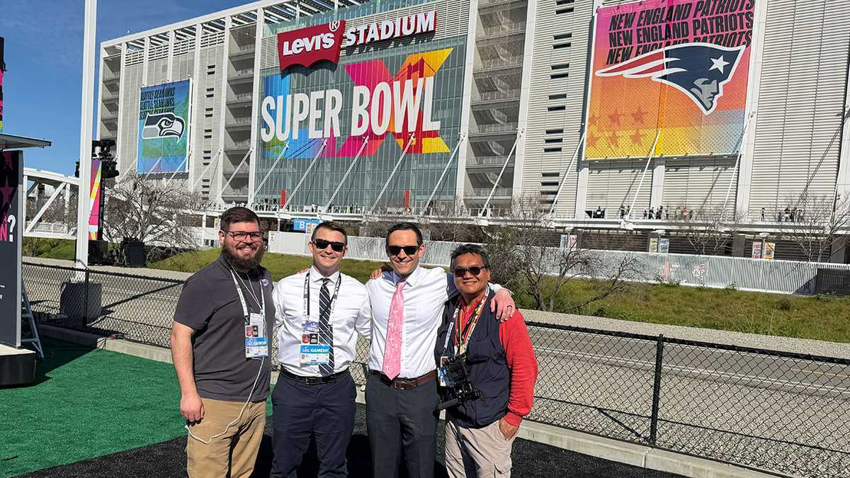 What's it like to cover a Super Bowl? Come along with our team that traveled to California