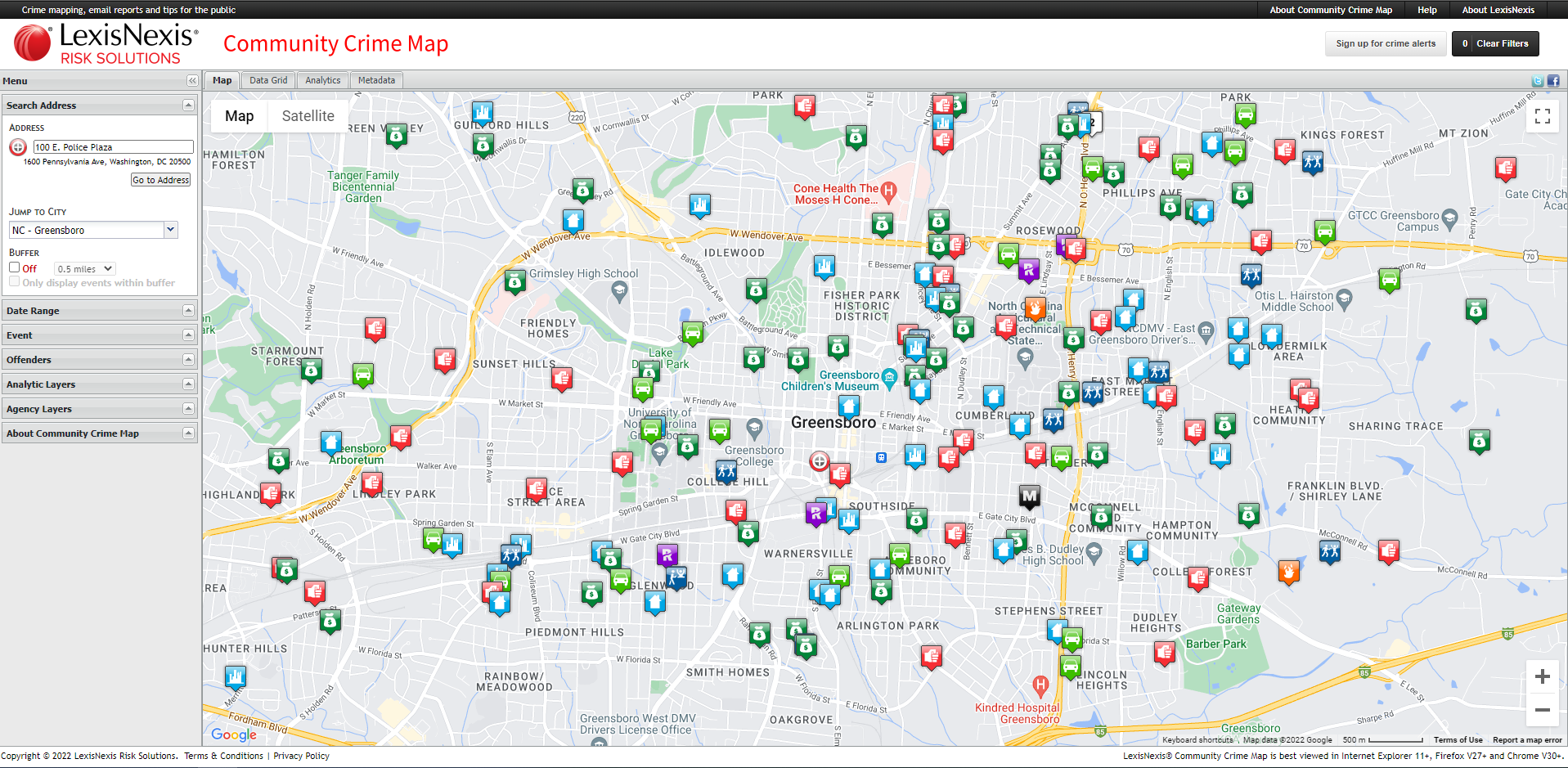 Greensboro Police Community Crime Map   Crime Map1 Png 1657655784 