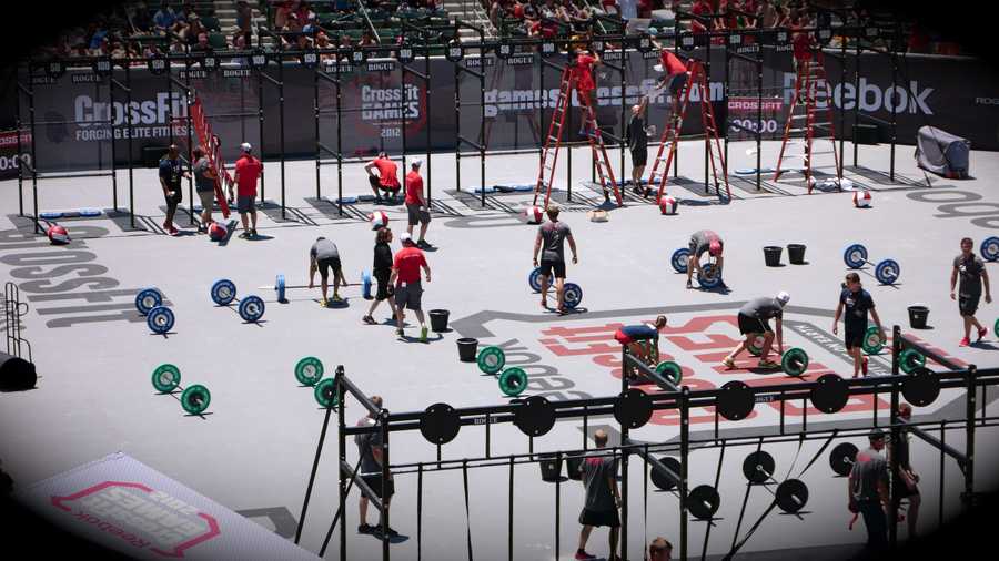 This file image shows athletes competing in the 2012 CrossFit Games in Carson, CA. Embattled CrossFit CEO Greg Glassman is resigning after he sparked outrage over his response to nationwide protests against racial injustice and police brutality.