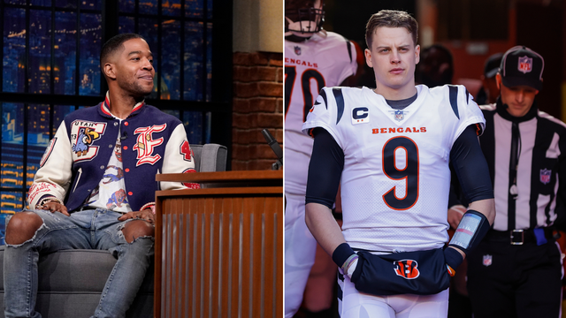 Rapper Kid Cudi wrote Joe Burrow 'love song' for AFC Championship game-used  jersey