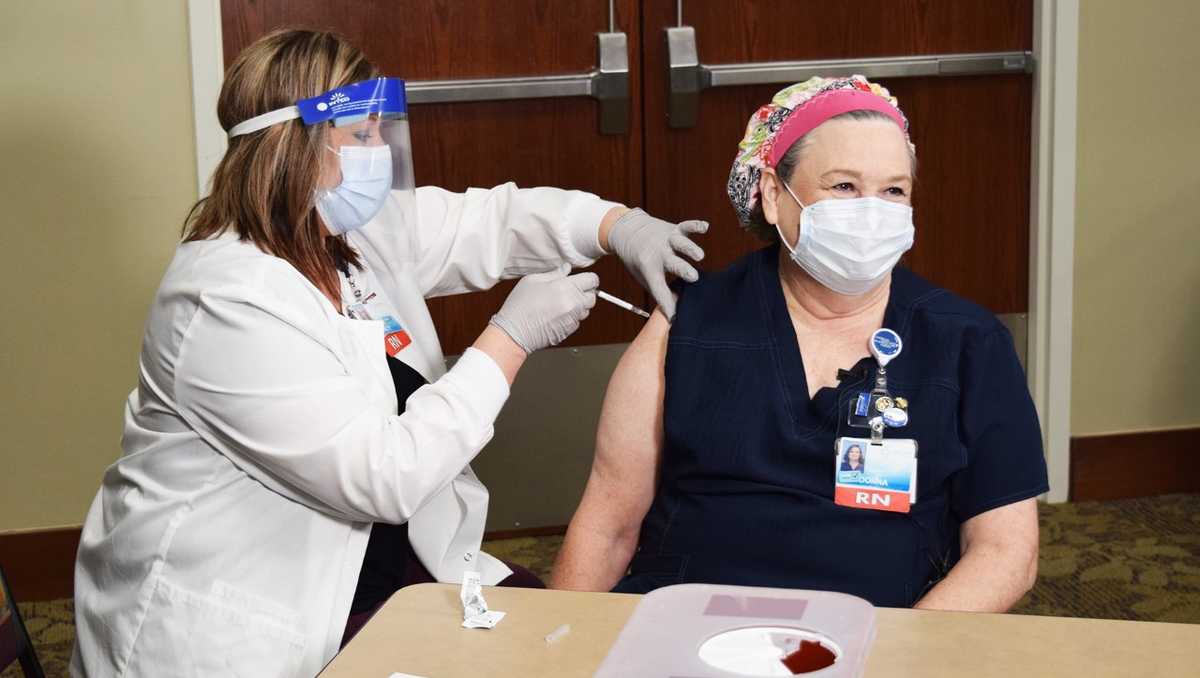 Cullman Regional nurse first to get the COVID19 vaccine at the hospital