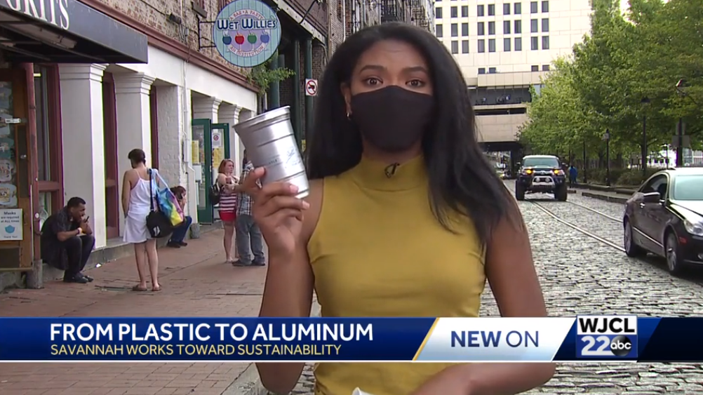 Savannah tests recyclable aluminum cups to cut down on plastic