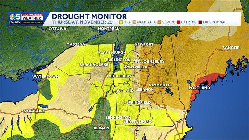 Vermont officially out of extreme drought conditions, latest U.S. Drought Monitor report shows