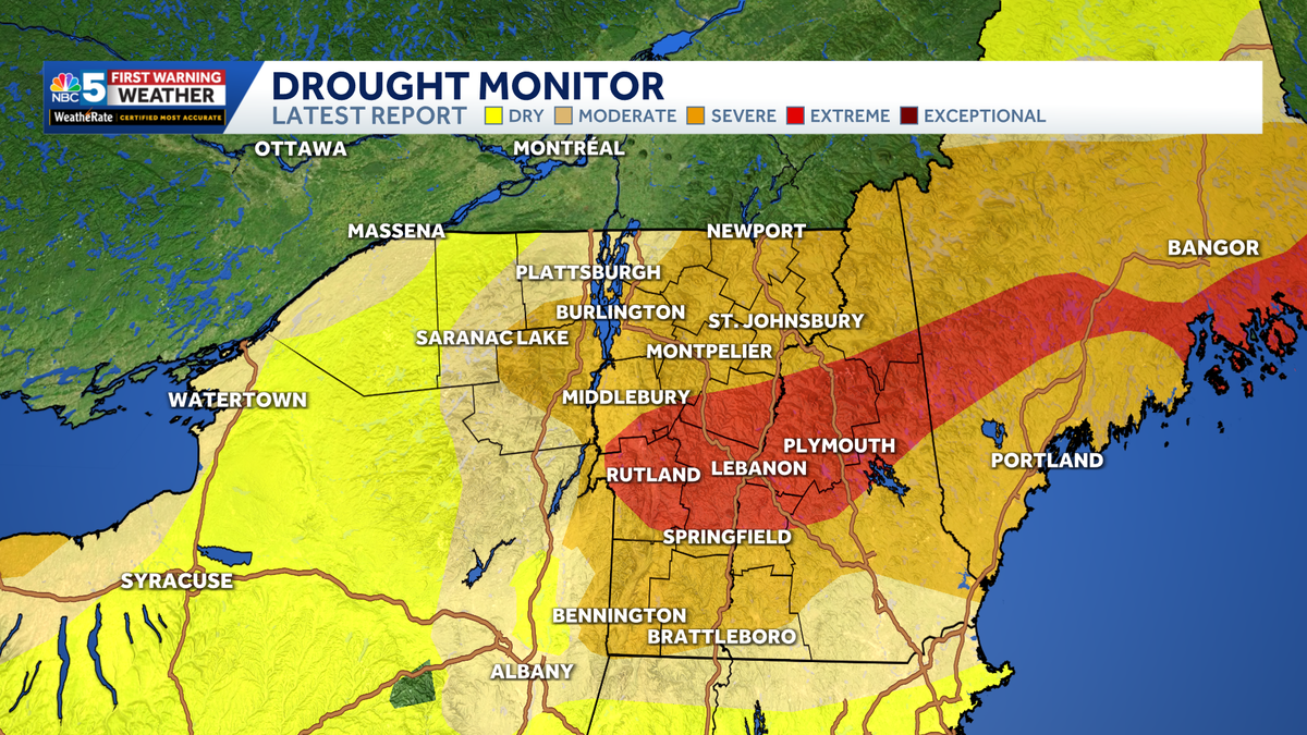 Drought conditions remain unchanged in Vermont, New York despite beneficial rain