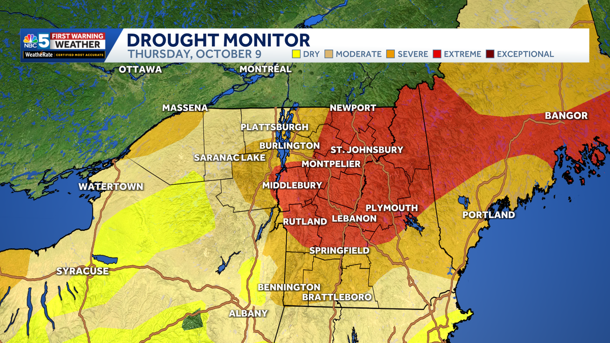 Extreme drought expands across Vermont and New Hampshire