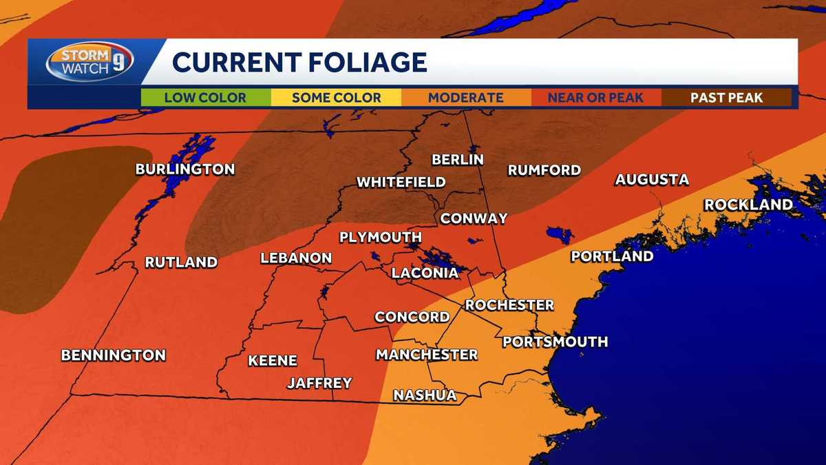 New Hampshire foliage map: Peak colors in Lakes Region; colors continue to emerge in southern NH