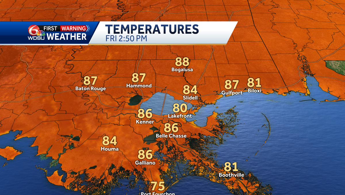 A Warm Weekend Ahead for New Orleans