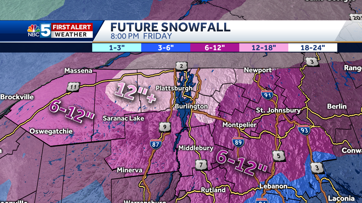 Vermont, North Country to receive snow in multiday storm