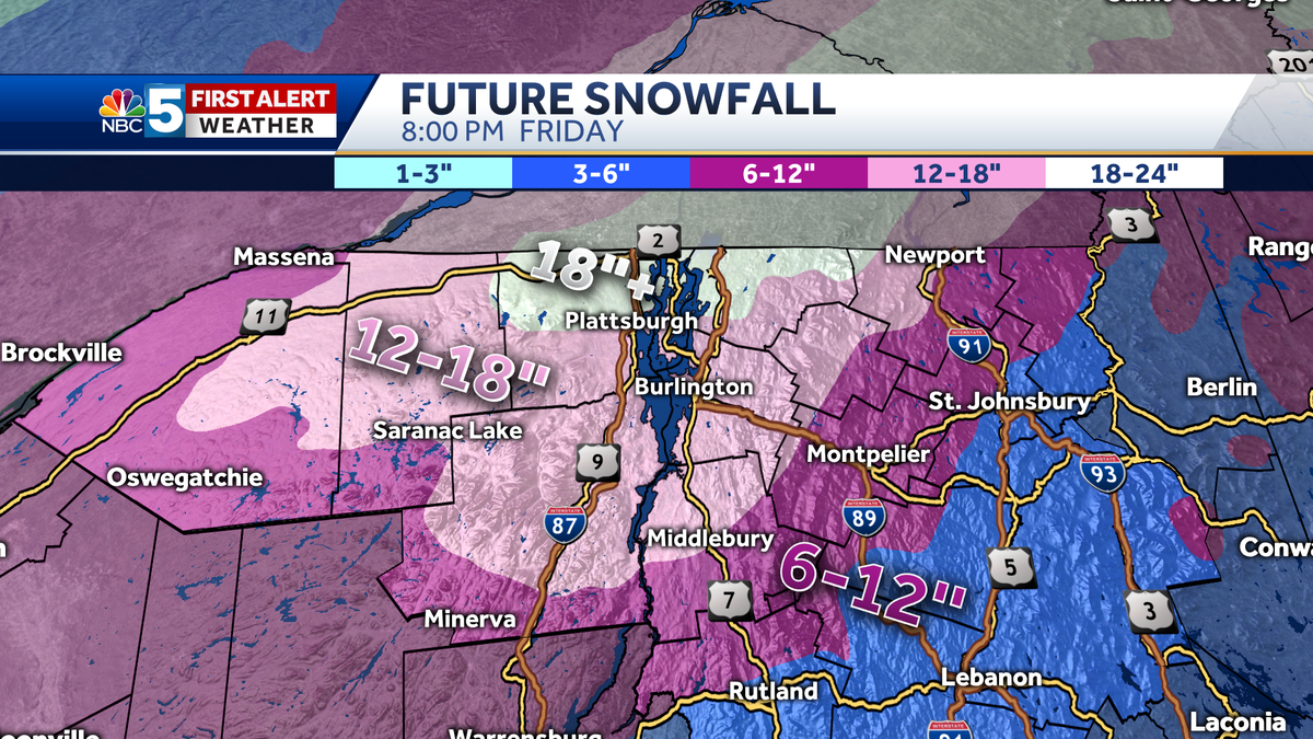 Vermont, North Country to receive snow in multi-day storm