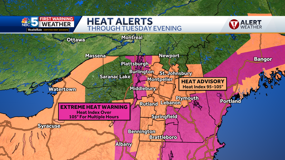 Few pop-up storms accompany second day of intense heat in Vermont, New York