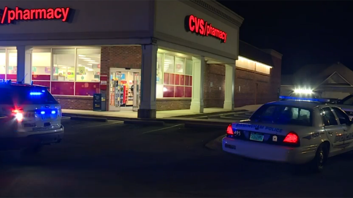 Birmingham police searching for suspects in armed robbery at CVS