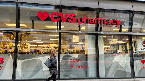 A CVS store is seen in New York, Nov. 23, 2021. (AP Photo/Julia Weeks)