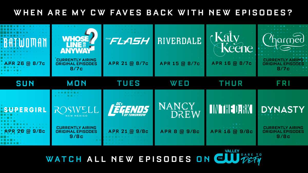 When Will My Favorite CW Shows Return...