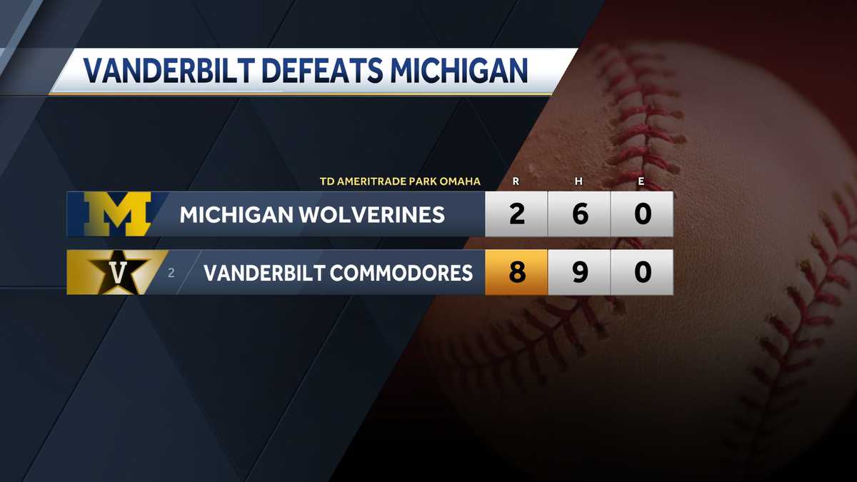 College World Series: Michigan beats No. 2 Vanderbilt in Game 1 - Sports  Illustrated