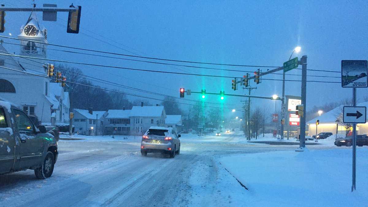 Images: Winter storm blankets New Hampshire with snow