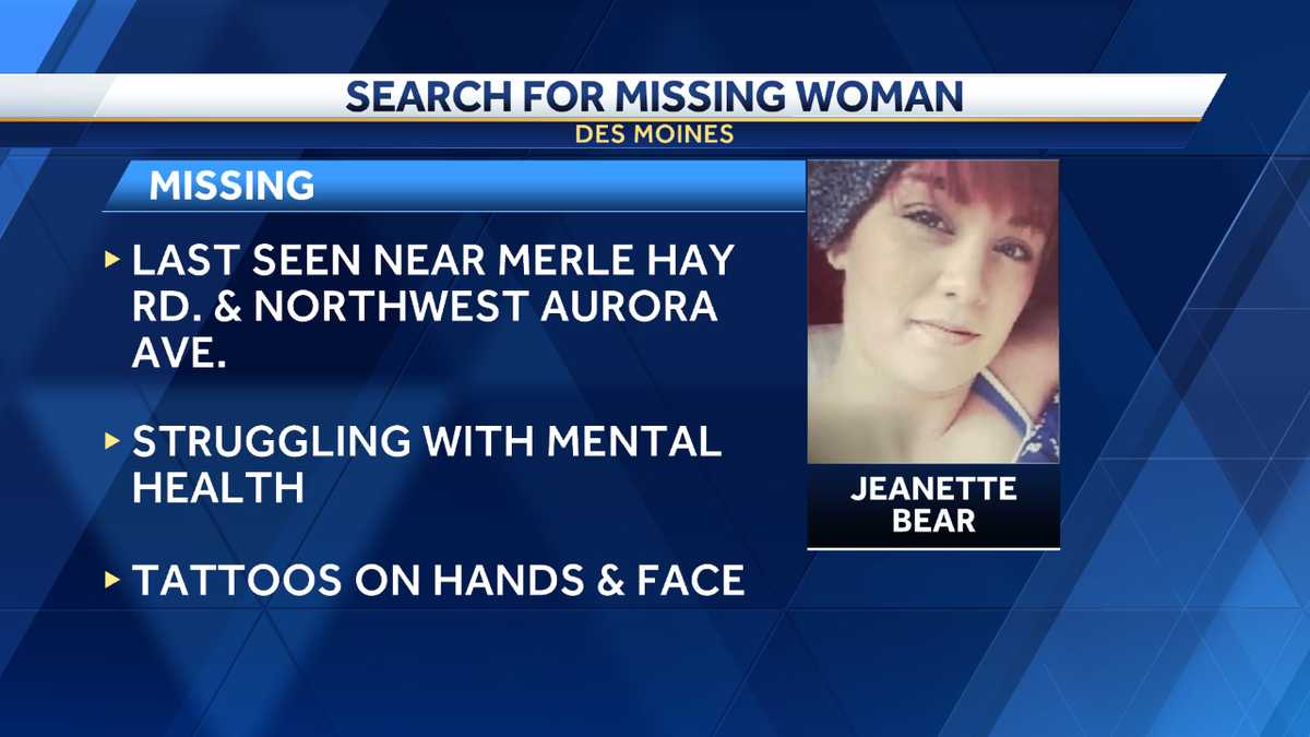 Des Moines police search for missing woman