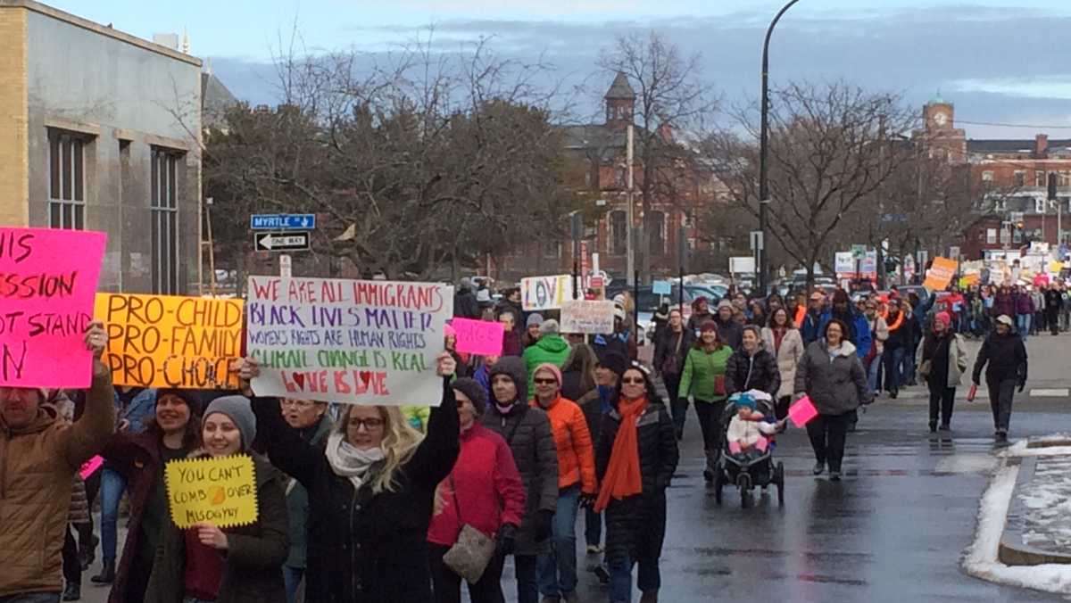 Photos: Women's marches across Maine