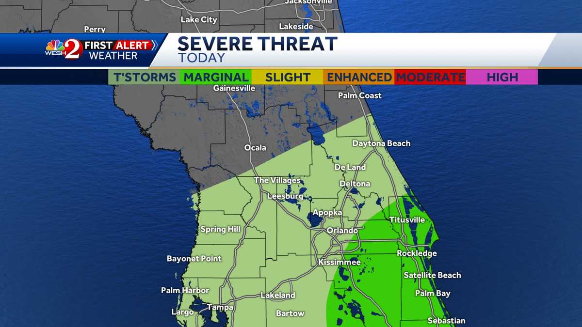 Strong Storms Possible Monday In Parts Of Central Florida