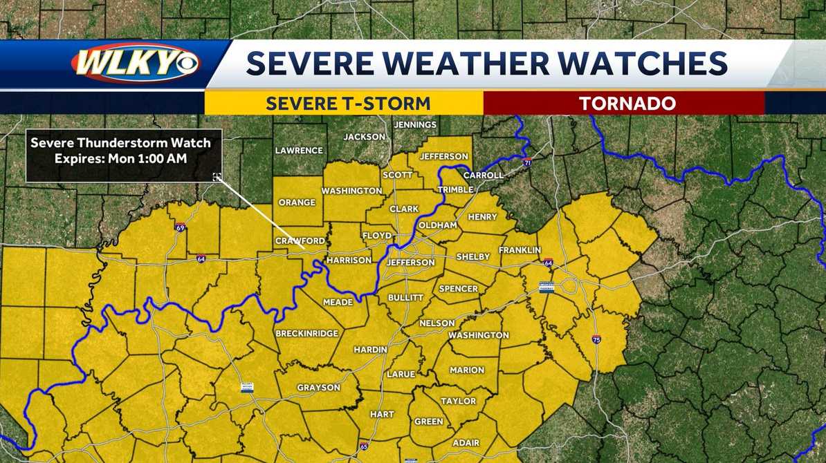 Tracking severe weather in the WLKY viewing area
