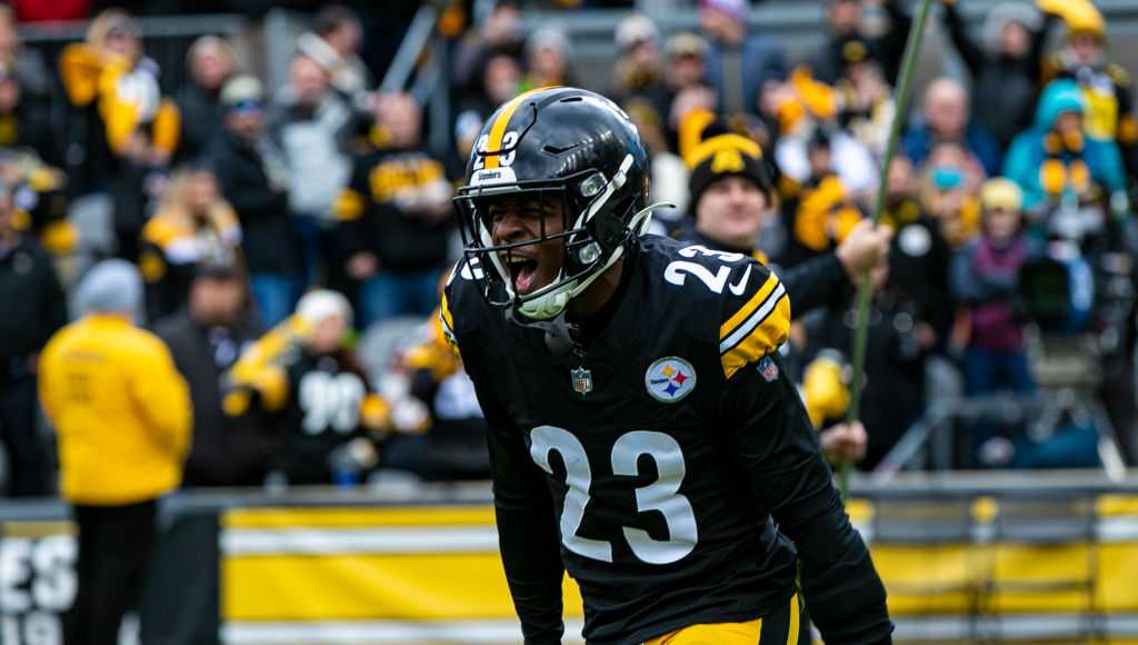 Pittsburgh Steelers tight end Zach Gentry (81) plays in an NFL football  game against the Tennessee Titans, Sunday, Dec. 19, 2021, in Pittsburgh.  (AP Photo/Gene J. Puskar Stock Photo - Alamy