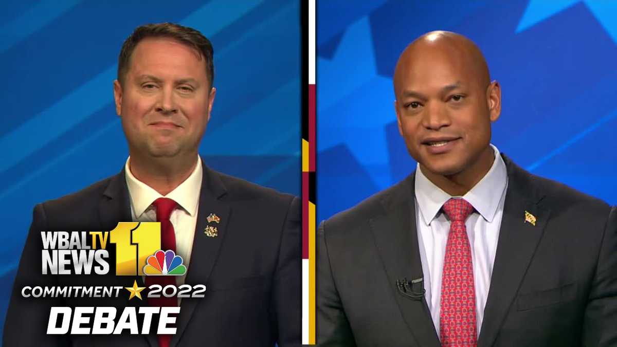 Dan Cox, Wes Moore clash in Maryland governor's debate on key issues - WBAL TV Baltimore