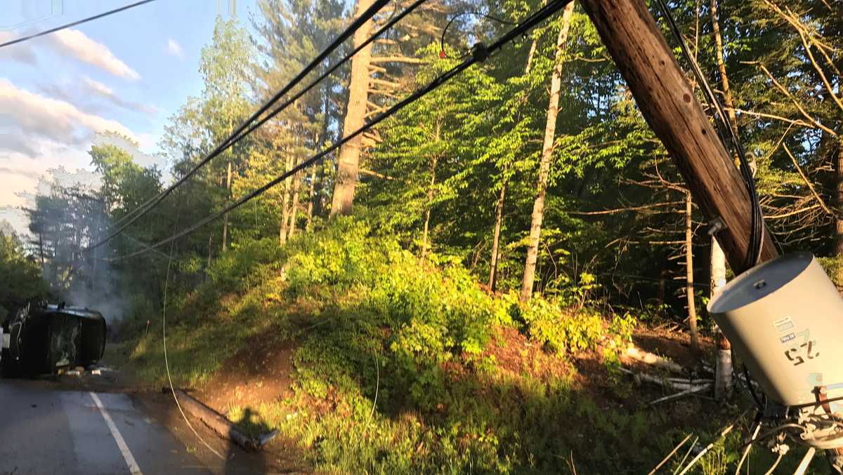 Route 104 in Danbury closed after car accident