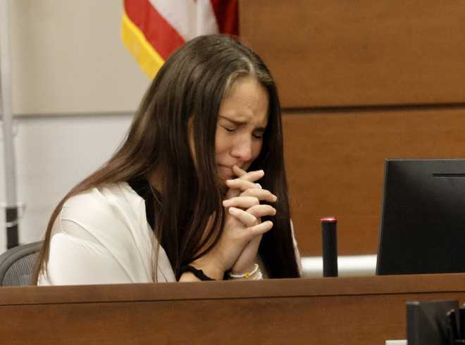 State&#x20;witness&#x20;Danielle&#x20;Gilbert,&#x20;who&#x20;was&#x20;a&#x20;student&#x20;at&#x20;&#x20;Marjory&#x20;Stoneman&#x20;Douglas&#x20;High&#x20;School,&#x20;cries&#x20;during&#x20;direct&#x20;examination&#x20;in&#x20;the&#x20;penalty&#x20;phase&#x20;trial&#x20;of&#x20;Nikolas&#x20;Cruz&#x20;at&#x20;the&#x20;Broward&#x20;County&#x20;Courthouse&#x20;in&#x20;Fort&#x20;Lauderdale,&#x20;July&#x20;18,&#x20;2022.