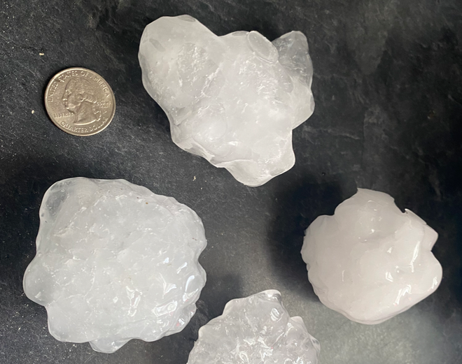 Westside, Iowa hail